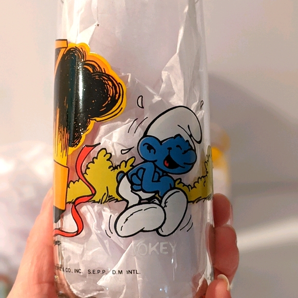 Smurf vintage drinking glasses - Picture 10 of 11
